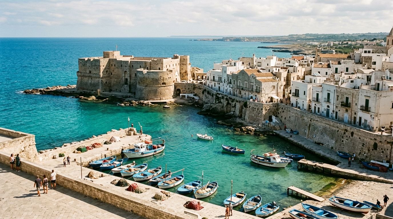 Castello Aragonese at the harbor of Otranto, Puglia, Italy