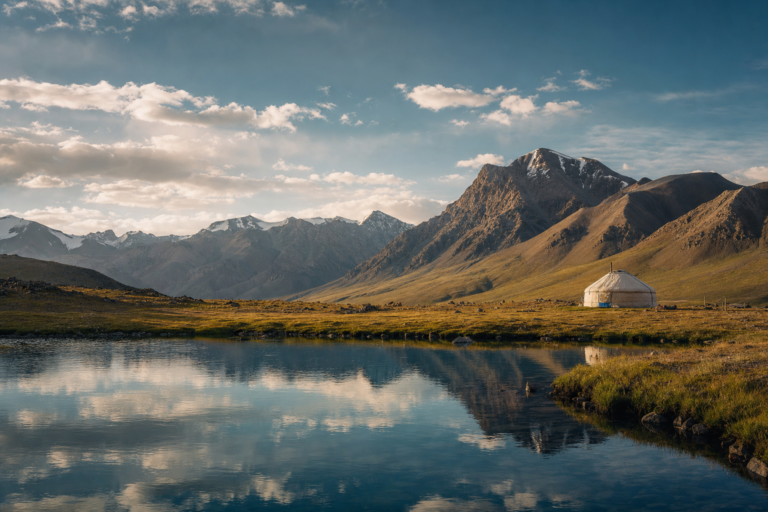 Underrated travel destinations around the world - remote mountain lake at golden hour