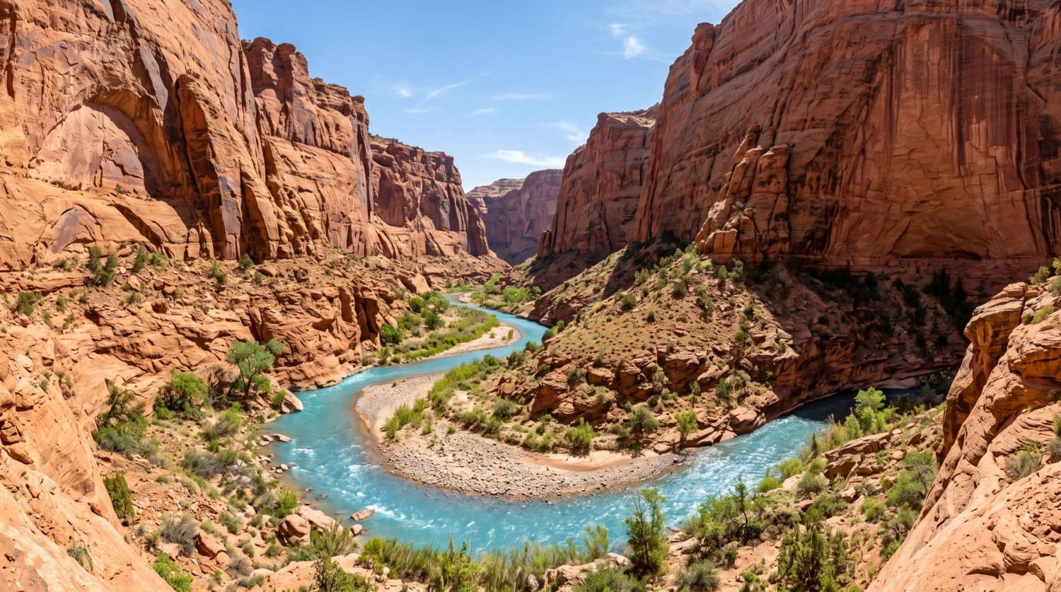 Havasu Canyon turquoise creek corridor, Arizona - Tripvorra